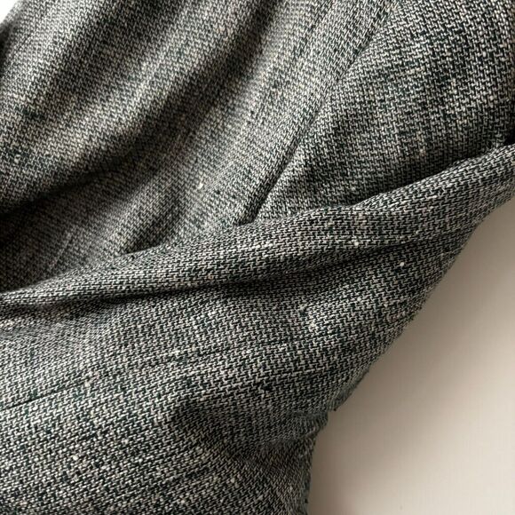 Christian Brooks 100% Silk Gray Blazer Suit Jacket 44 L Tweed 2 Button Pocket US - Picture 8 of 10